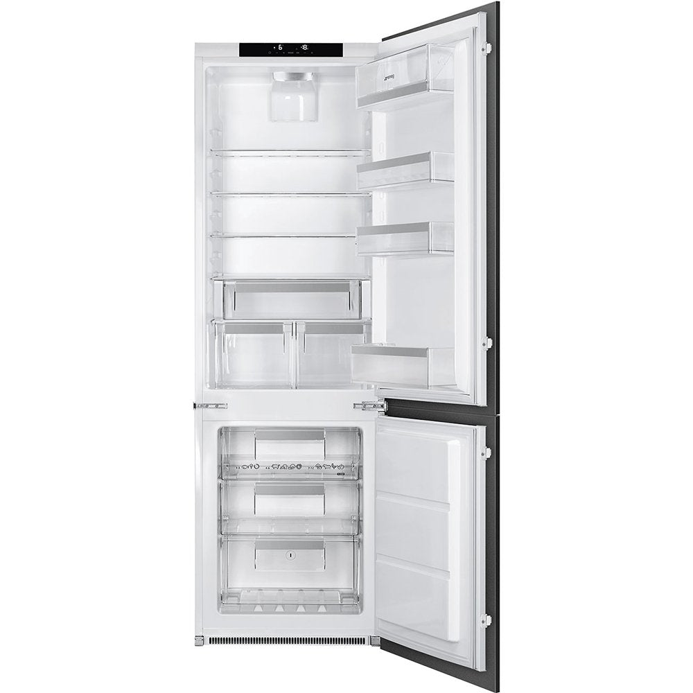 Smeg UKC8174N3E 254 Litre Built-In Universal Refrigerator Freezer 70/30 Split, 54.8cm Wide - White | Atlantic Electrics