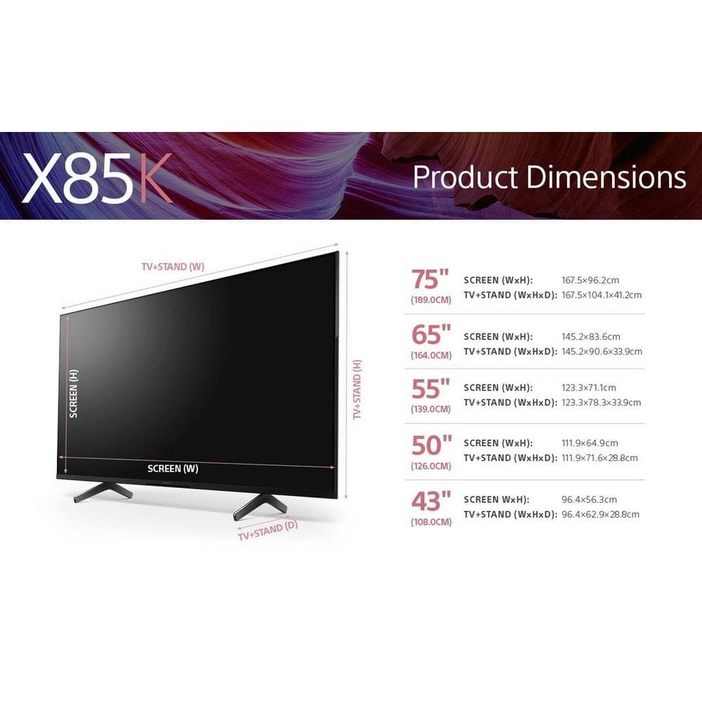 Sony KD65X85KU 65" 4K Ultra HD HDR Google TV | Atlantic Electrics