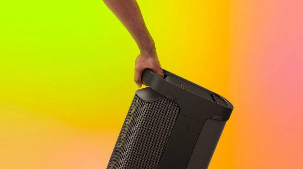 Sony SRSXP500B Wireless 2ch Mega Bass Portable Speaker - Black | Atlantic Electrics