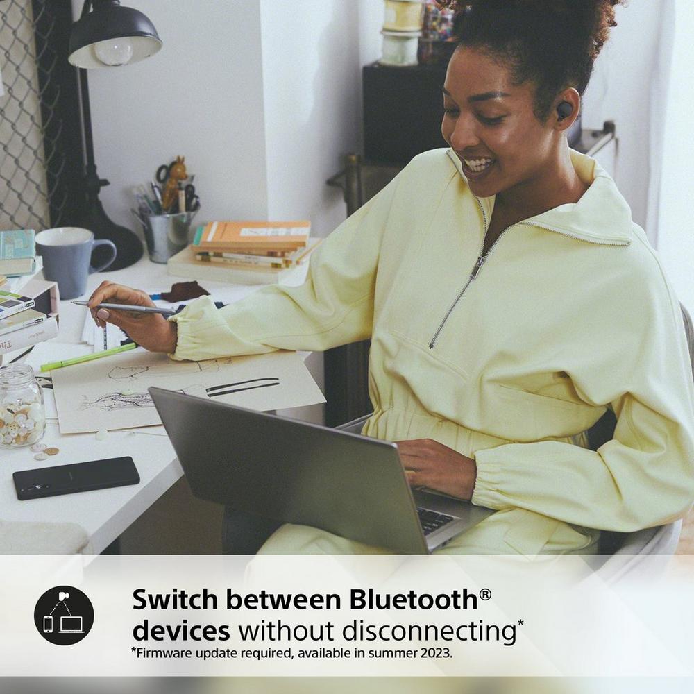 Sony WF-C700N Noise Cancelling True Wireless Bluetooth In-Ear Headphones with Mic/Remote, Black | Atlantic Electrics