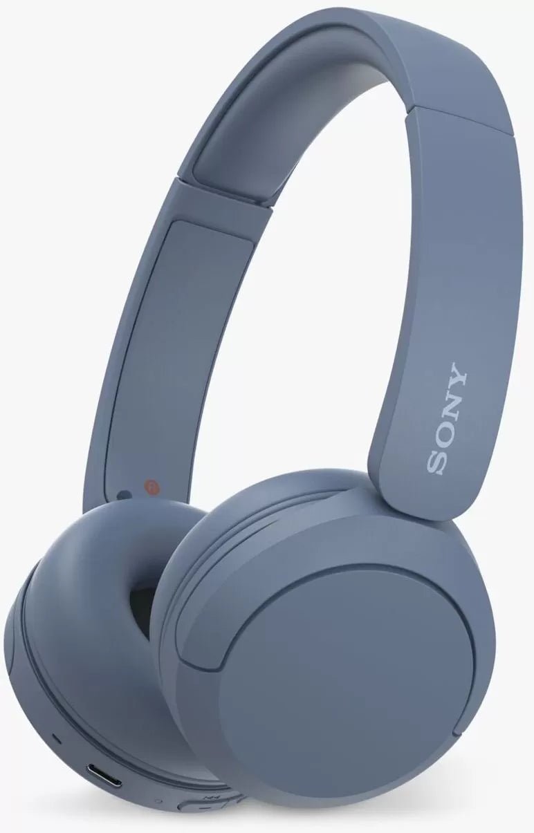 Sony WHCH520 Bluetooth Wireless On-Ear Headphones with Mic/Remote, Blue | Atlantic Electrics - 39666247401695 