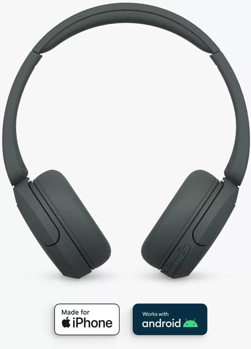 Sony WHCH520 Bluetooth Wireless On-Ear Headphones with Mic/Remote, Black | Atlantic Electrics - 39666247434463 