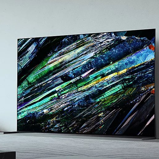 Sony XR77A95L (2023) QD-OLED HDR 4K Ultra HD Smart Google TV, 77 inch with Youview, Dolby Atmos & Acoustic Surface Audio+ Black | Atlantic Electrics