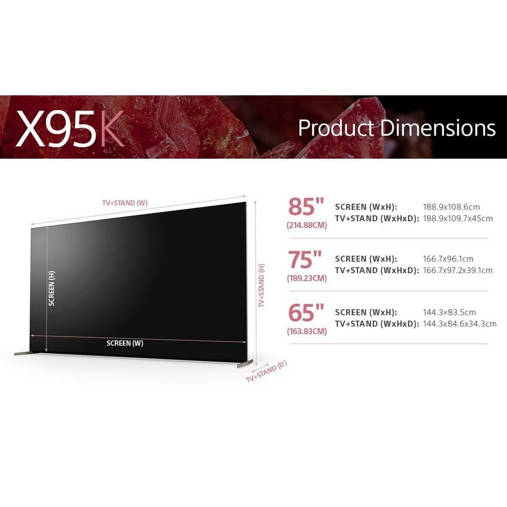 Sony XR85X95KU 85" 4K Ultra HD HDR Google TV | Atlantic Electrics