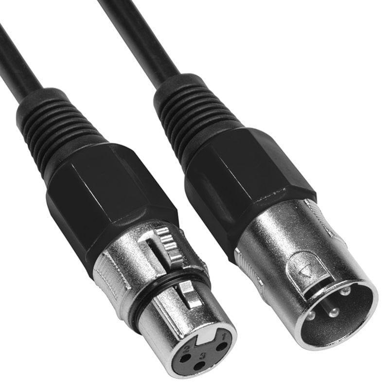Stagg SMC6 XLR Microphone Cable XLR-XLR Male-Female 6m,20ft Black - Atlantic Electrics - 40800917455071 