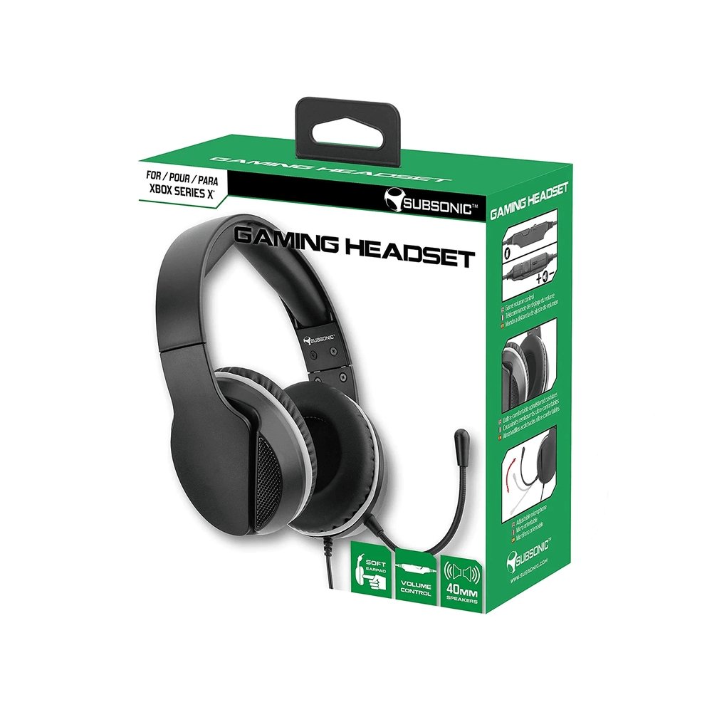 Subsonic Xbox Series X Gaming Headset Hs300 Black | Atlantic Electrics