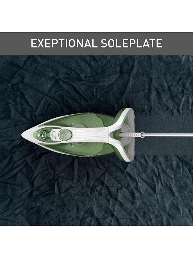 Tefal FV5781G0 Easygliss Eco Steam Iron - White & Green | Atlantic Electrics