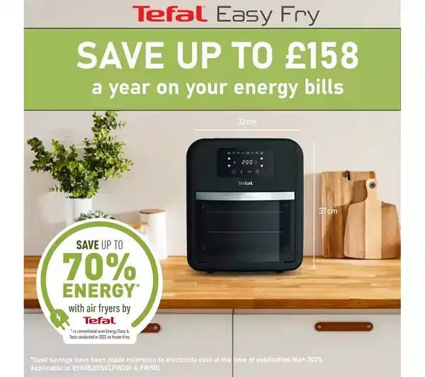 Tefal FW501827 EasyFry 9 in 1 Air Fryer Oven Grill & Rotisserie 11L - Black | Atlantic Electrics