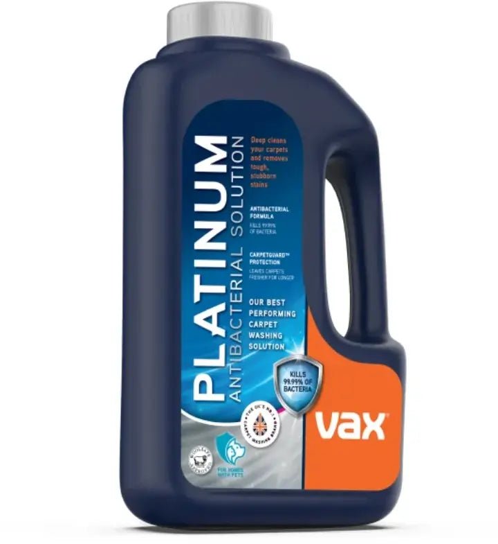 Vax 11143048 Vax Platinum 1.5L Carpet Cleaning Antibacterial Solution (Pack of 5) | Atlantic Electrics