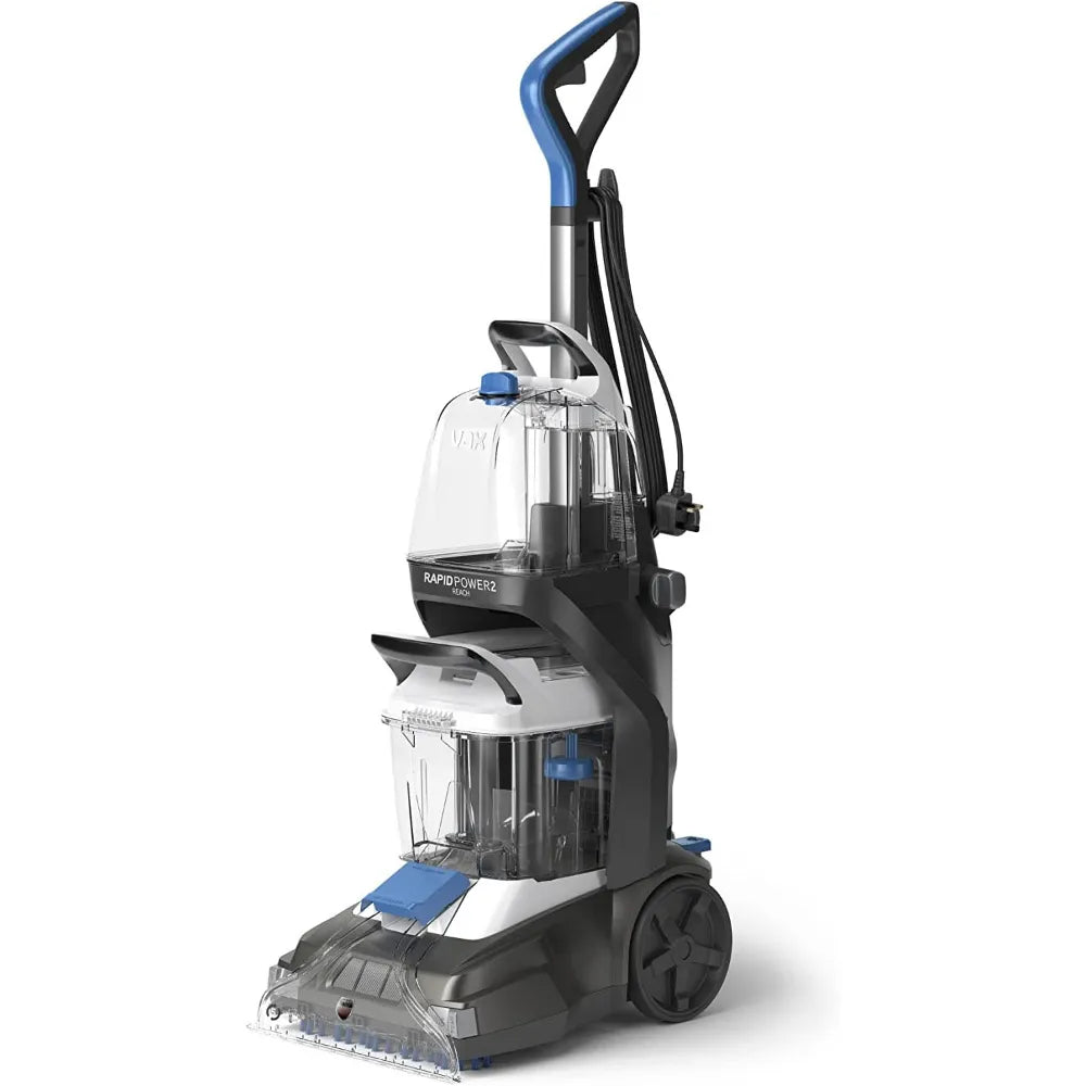 Vax CDCWRPXLR Rapid Power 2 Reach Carpet Cleaner - Grey White & Blue | Atlantic Electrics - 39640032018655 