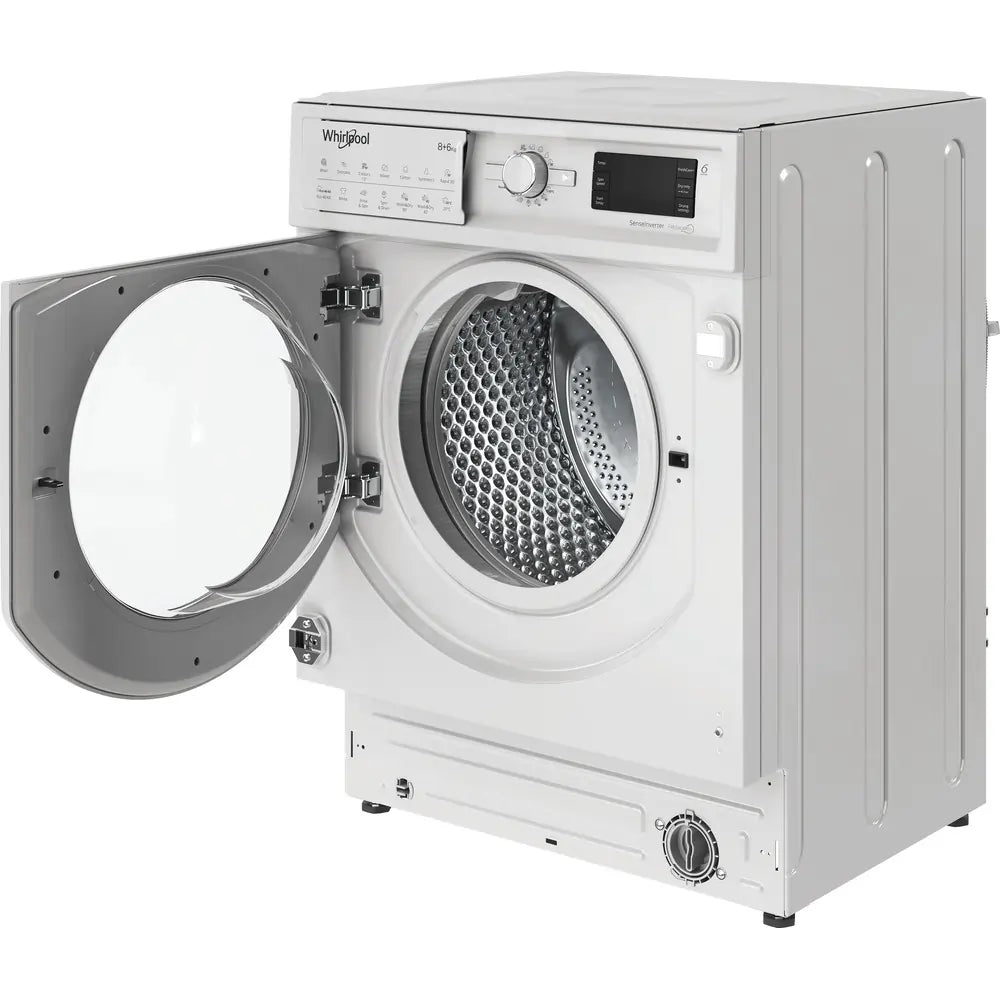 Whirlpool BIWDWG861485 8kg 1400 RPM Integrated Washer Dryer - White | Atlantic Electrics