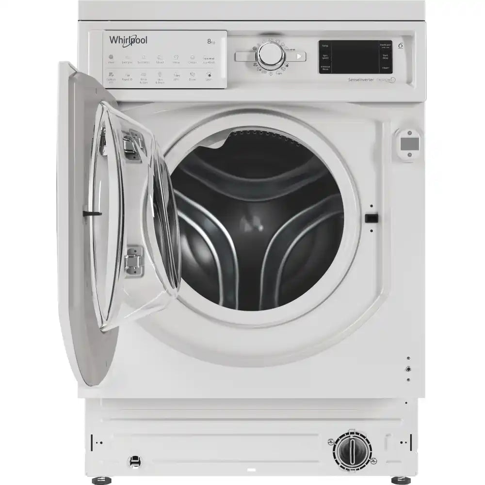 Whirlpool BIWMWG81485 8kg 1400rpm Integrated Washing Machine - White | Atlantic Electrics