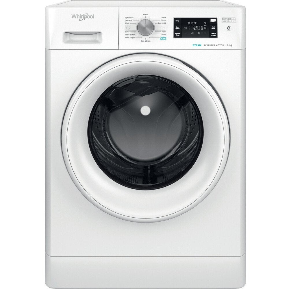 Whirlpool FFB7458WVUK 7Kg Washing Machine with 1400 rpm, 59.5cm Wide - White | Atlantic Electrics