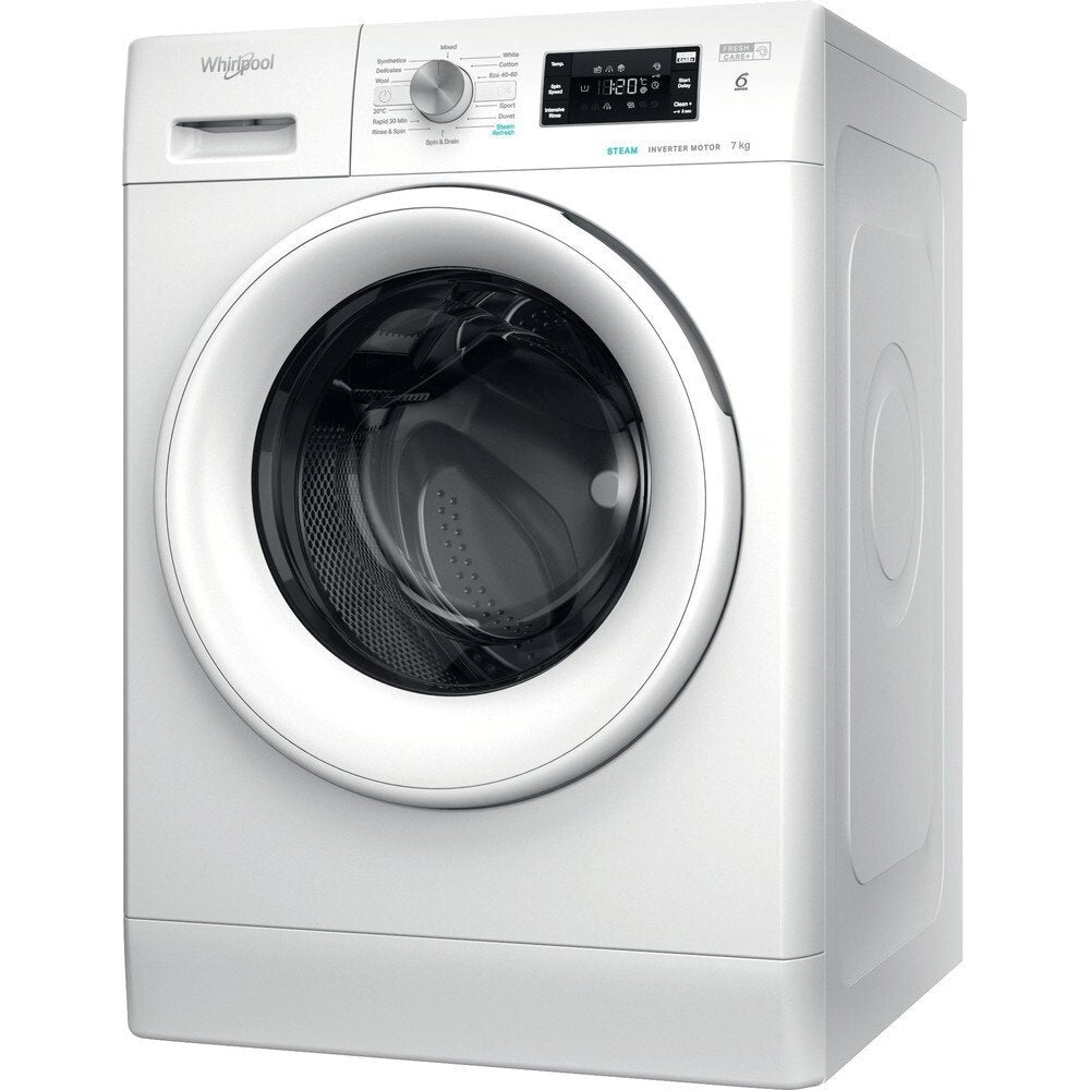 Whirlpool FFB7458WVUK 7Kg Washing Machine with 1400 rpm, 59.5cm Wide - White | Atlantic Electrics