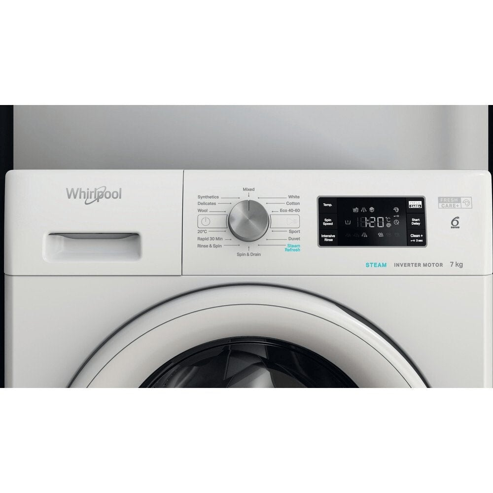 Whirlpool FFB7458WVUK 7Kg Washing Machine with 1400 rpm, 59.5cm Wide - White | Atlantic Electrics