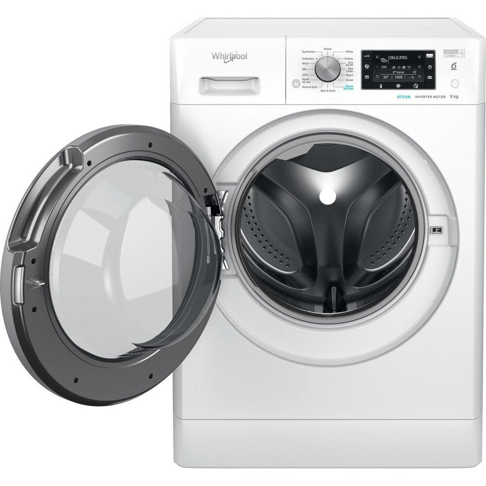 Whirlpool FFD9469BSVUK 9Kg Washing Machine, 1400 rpm, 59.5cm Wide - White | Atlantic Electrics
