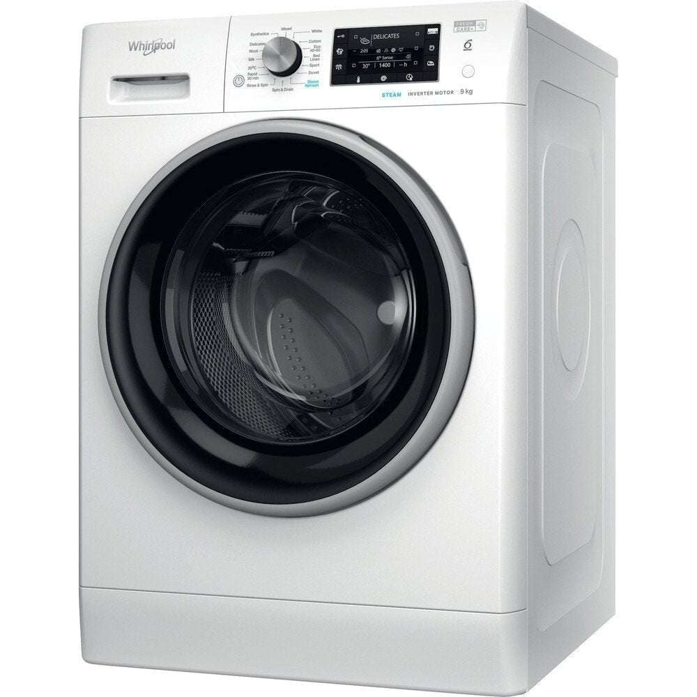 Whirlpool FFD9469BSVUK 9Kg Washing Machine, 1400 rpm, 59.5cm Wide - White | Atlantic Electrics