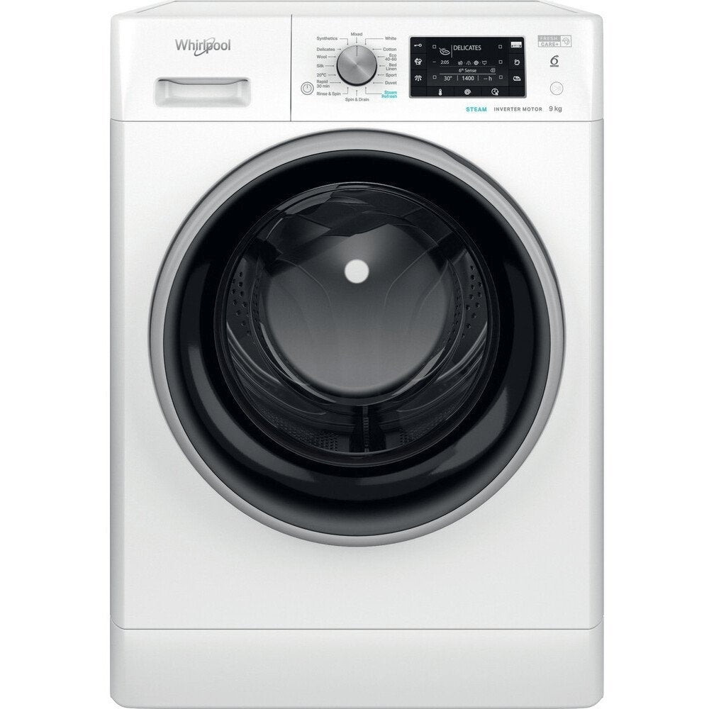 Whirlpool FFD9469BSVUK 9Kg Washing Machine, 1400 rpm, 59.5cm Wide - White | Atlantic Electrics