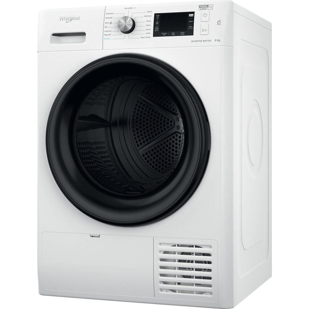 Whirlpool FFTM229X2BUK 9Kg Heat Pump Tumble Dryer - White | Atlantic Electrics