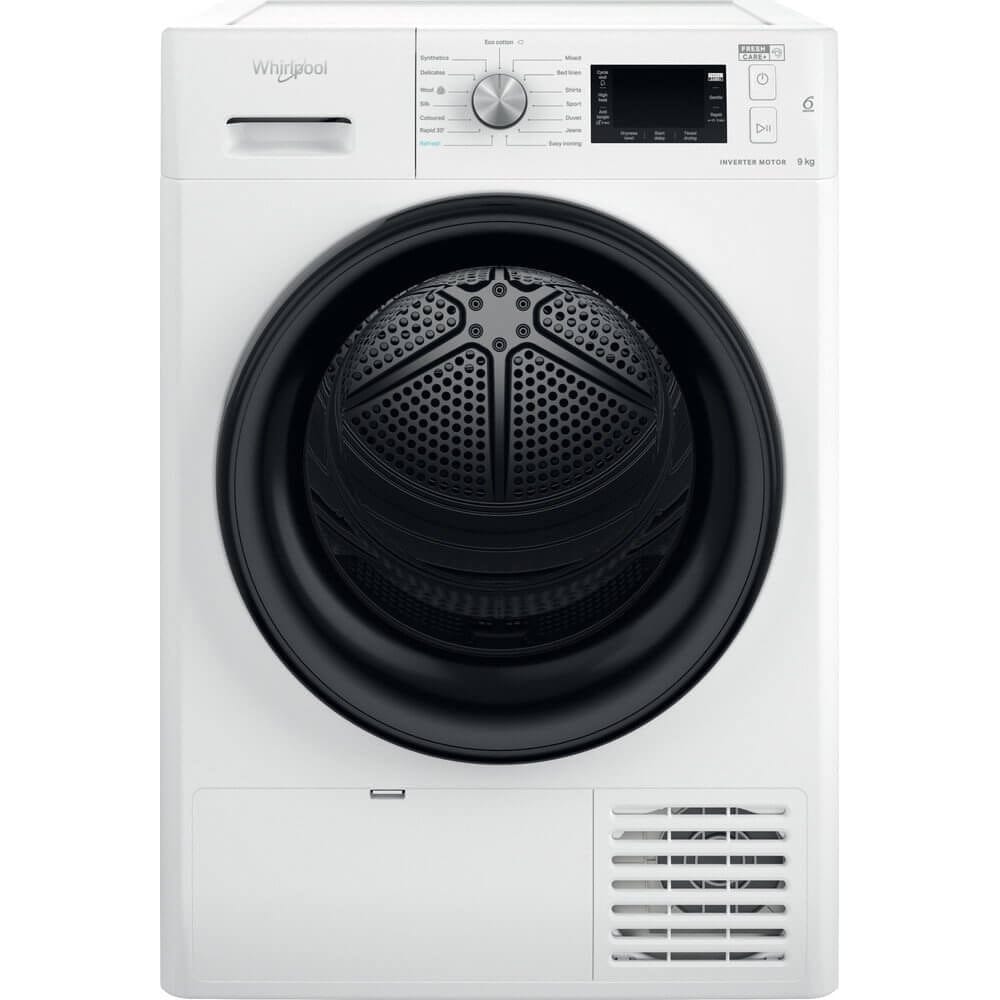 Whirlpool FFTM229X2BUK 9Kg Heat Pump Tumble Dryer - White | Atlantic Electrics