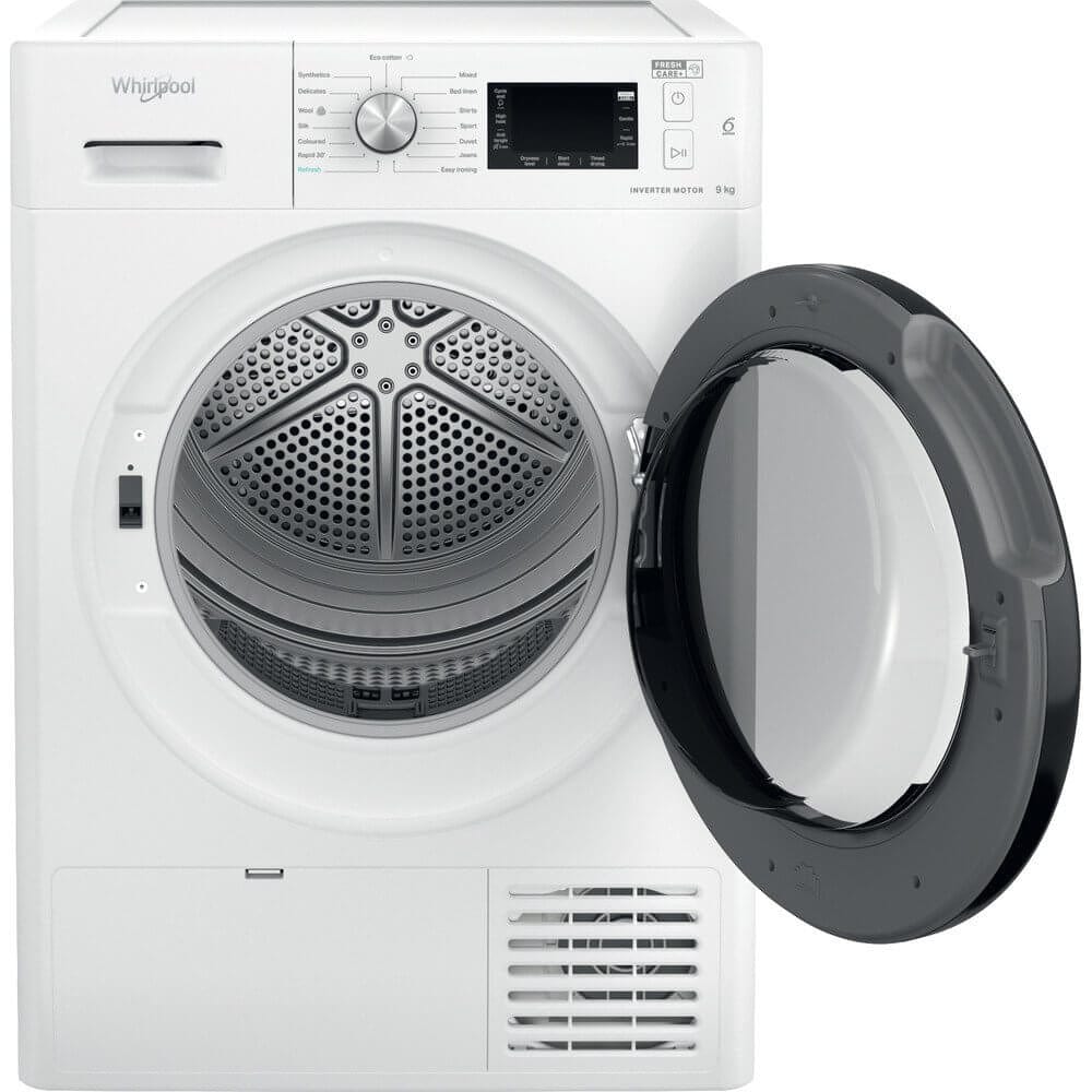 Whirlpool FFTM229X2BUK 9Kg Heat Pump Tumble Dryer - White | Atlantic Electrics