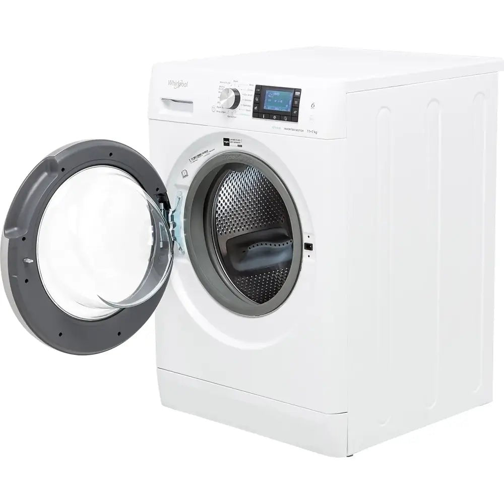 Whirlpool FFWDD1174269BSVUK 11Kg/7Kg Washer Dryer with 1400 rpm, 59.5cm Wide - White | Atlantic Electrics