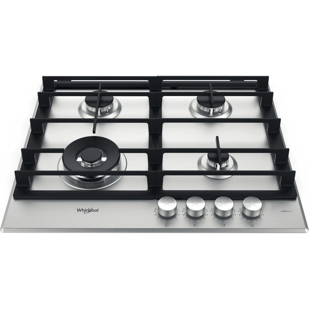 Whirlpool GMWL628IXL Built-In Gas Hob 4 Gas Burners - 59cm Wide | Atlantic Electrics