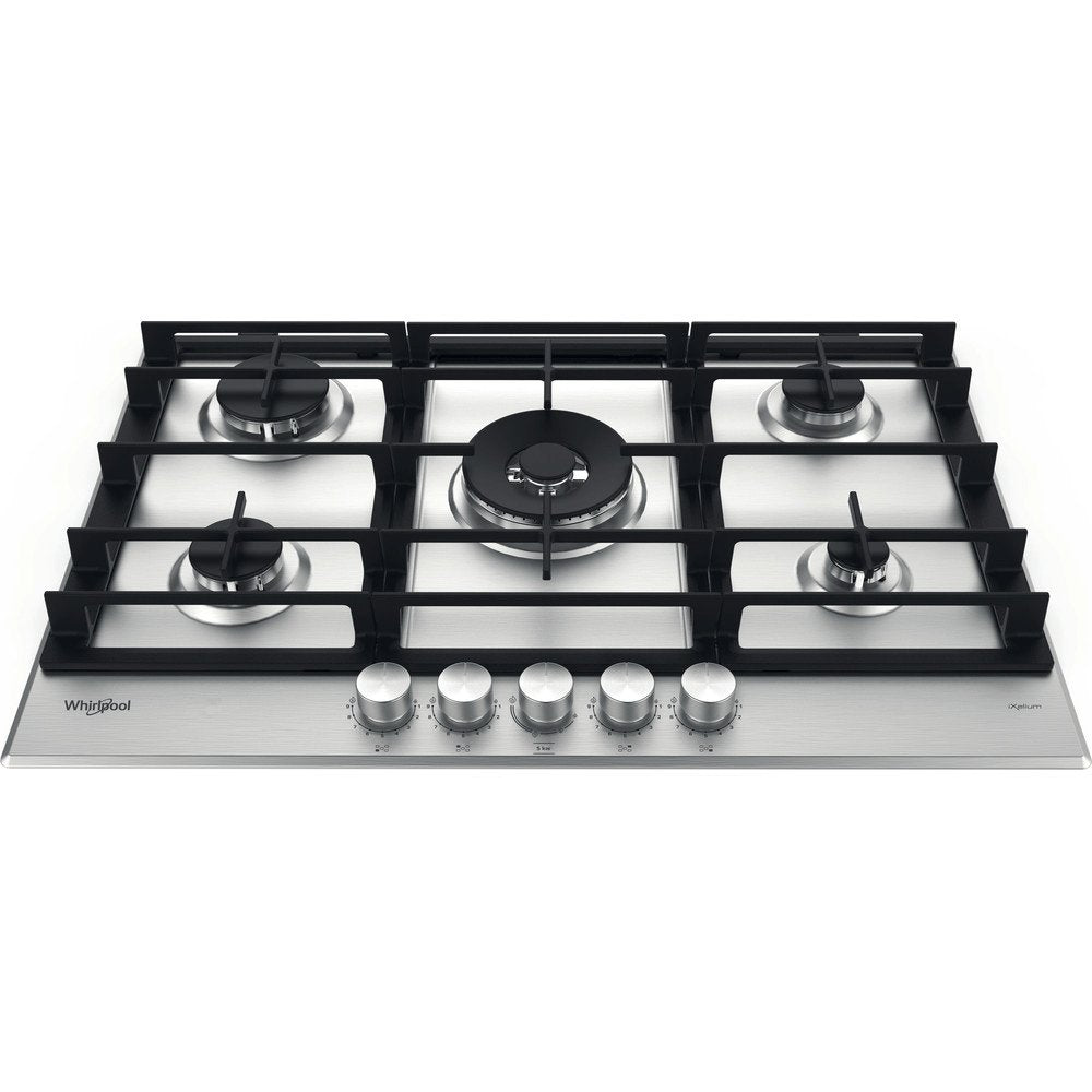 Whirlpool GMWL758IXL Gas Hob Burners 75cm- Inox | Atlantic Electrics
