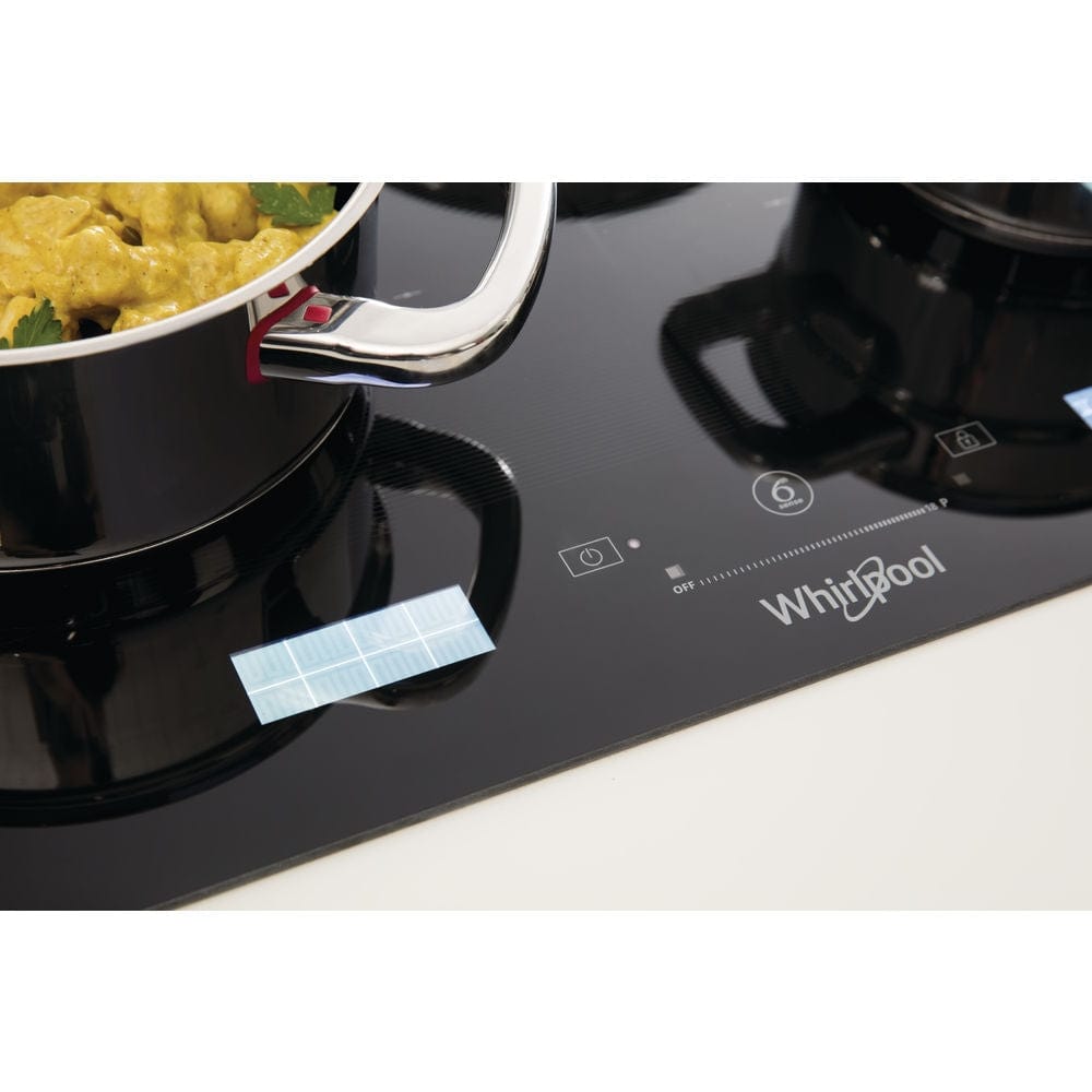 Whirlpool SMP778C-NE-IXL 77cm Induction Hob - Black | Atlantic Electrics