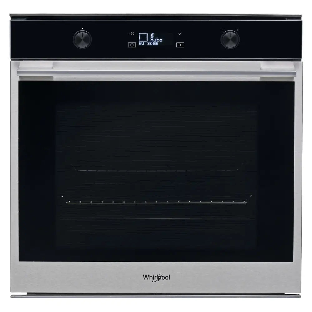 Whirlpool W7OM54SP W Collection 75 Litre Built-In Electric Single Oven, Self Cleaning, 59.5cm Wide - Inox | Atlantic Electrics