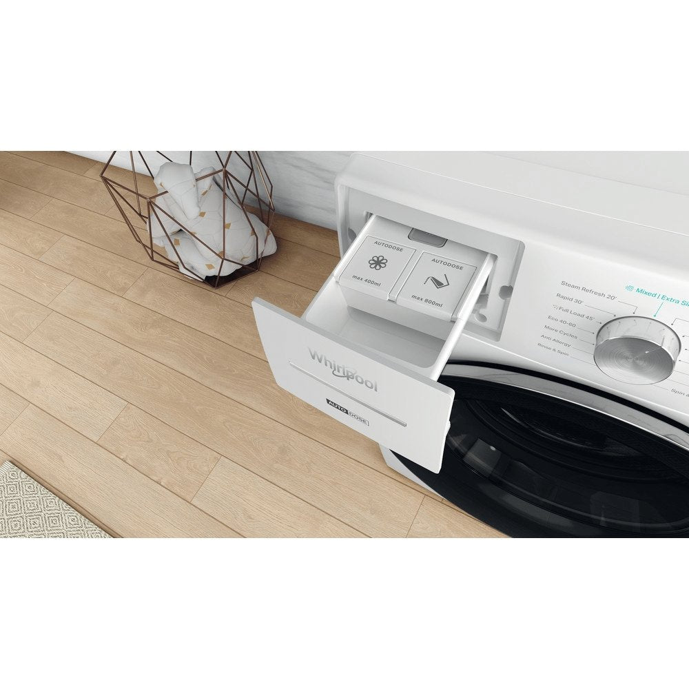Whirlpool W8W946WRUK 9kg Washing Machine, 1400 rpm, 59.9cm Wide - White | Atlantic Electrics