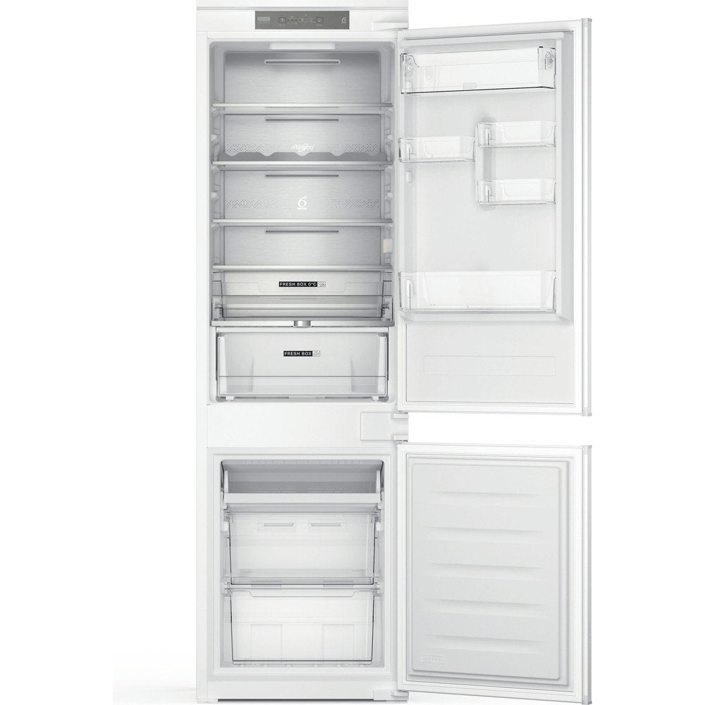 Whirlpool WHC18T332 250 Litre Built-In Fridge Freezer, 54cm Wide - White | Atlantic Electrics