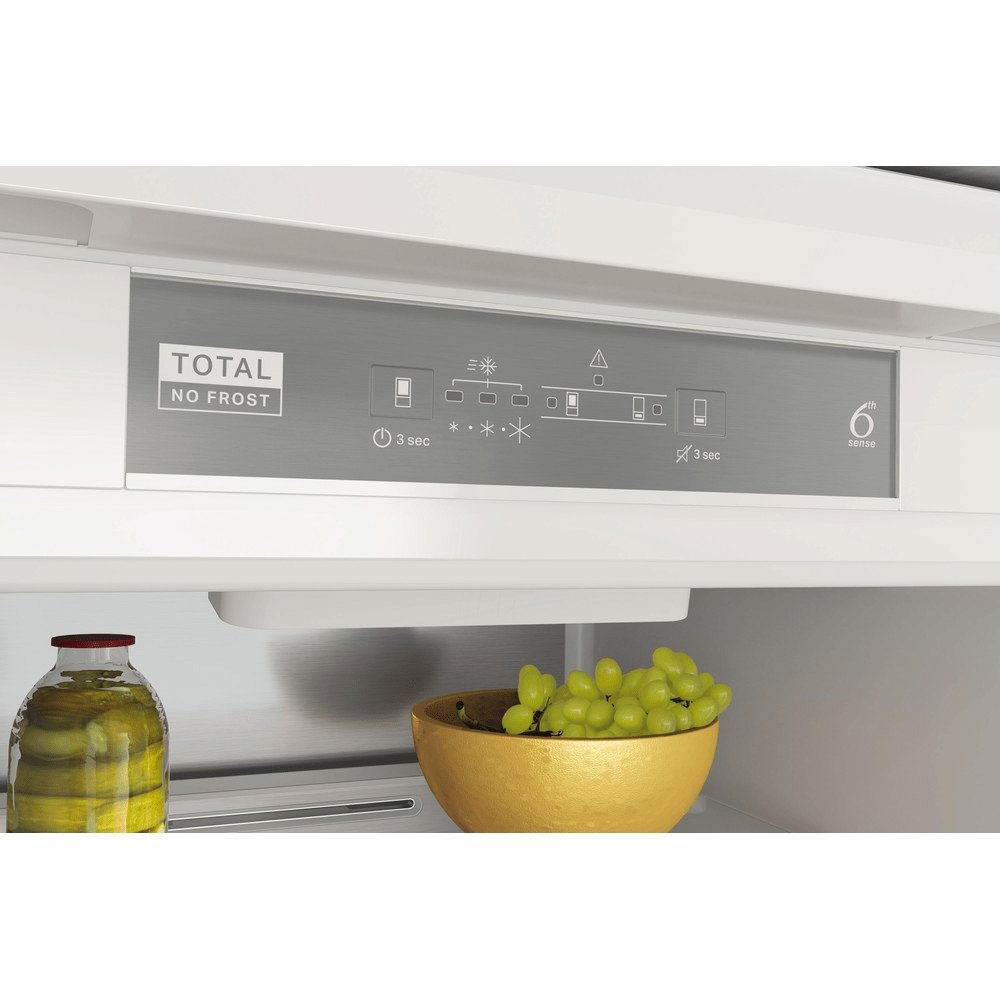 Whirlpool WHC18T332 250 Litre Built-In Fridge Freezer, 54cm Wide - White | Atlantic Electrics
