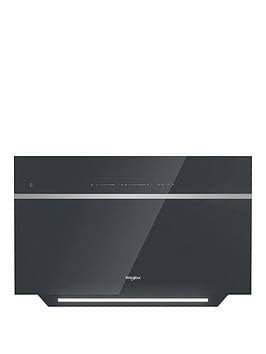 Whirlpool WHSS90FLTCK W Collection Touch Control T-shape Cooker Hood - Black - Atlantic Electrics - 39478553215199