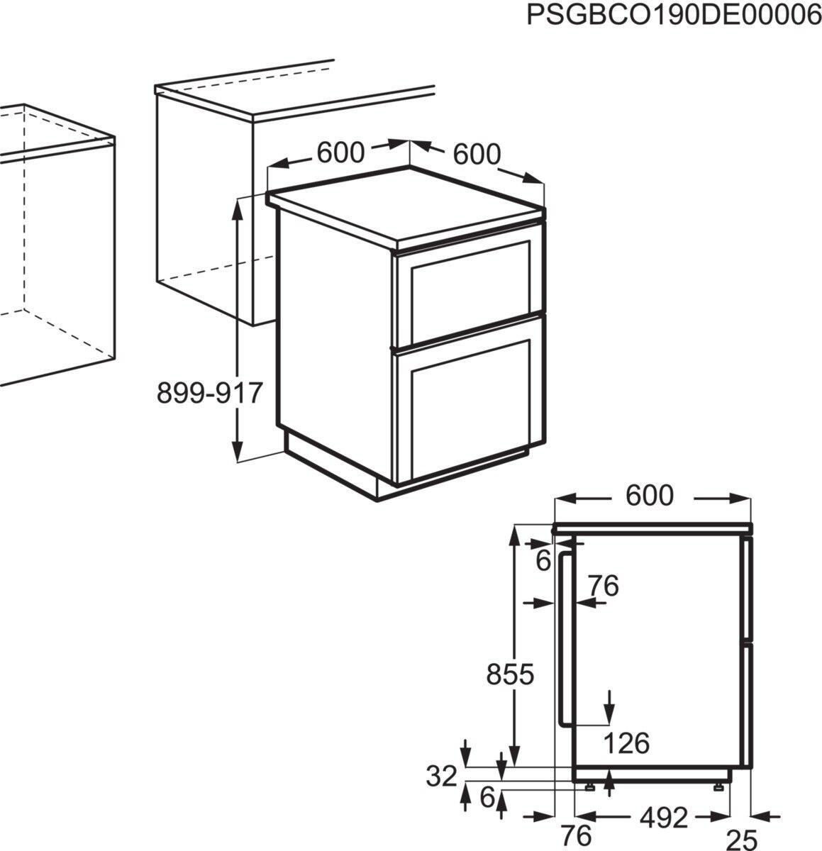 Zanussi ZCG63260WE 60cm Double Oven Gas Cooker with Electric Grill - White | Atlantic Electrics