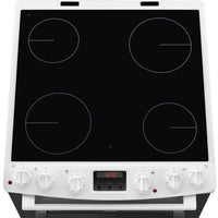 Thumbnail Zanussi ZCV66078WA 60cm Electric Double Oven with Ceramic Hob White - 39478563307743