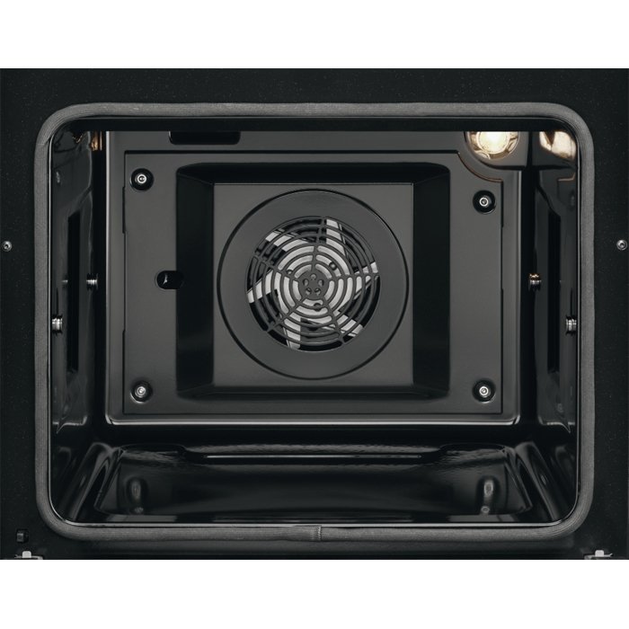 Zanussi ZCV66078XA 60cm Electric Double Oven with Ceramic Hob Stainless Steel - Atlantic Electrics - 39478565077215