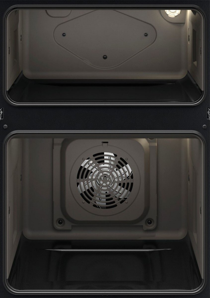 Zanussi ZKCNA7KN AirFry Built In Electric Double Oven - Black | Atlantic Electrics