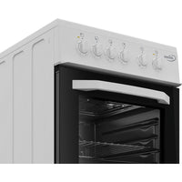 Thumbnail Zenith ZE503W 50cm Single Oven Electric Cooker with solid plate - 39478567895263