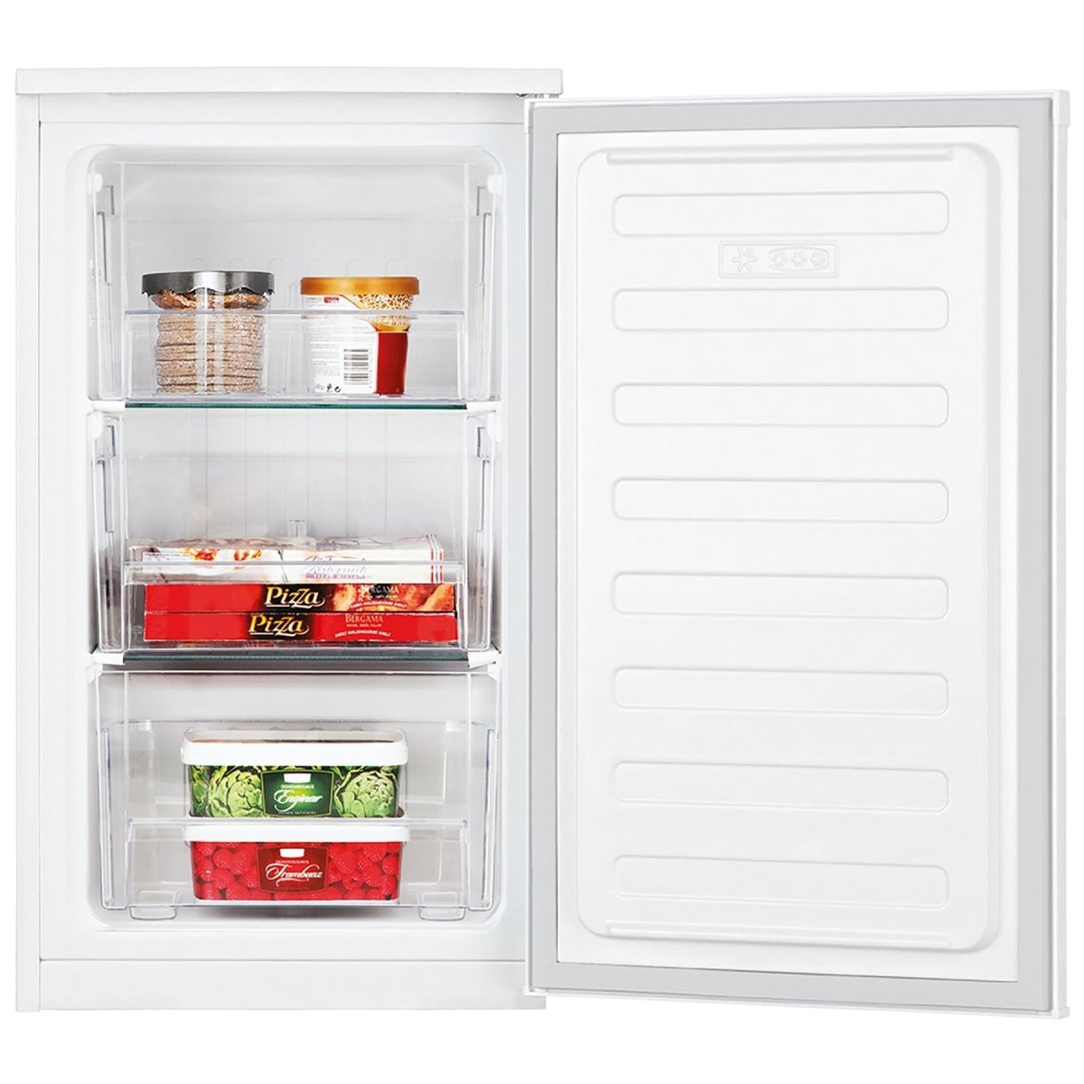 Zenith ZFS4481W 48cm Undercounter Freezer in White 0.82m 65L | Atlantic Electrics