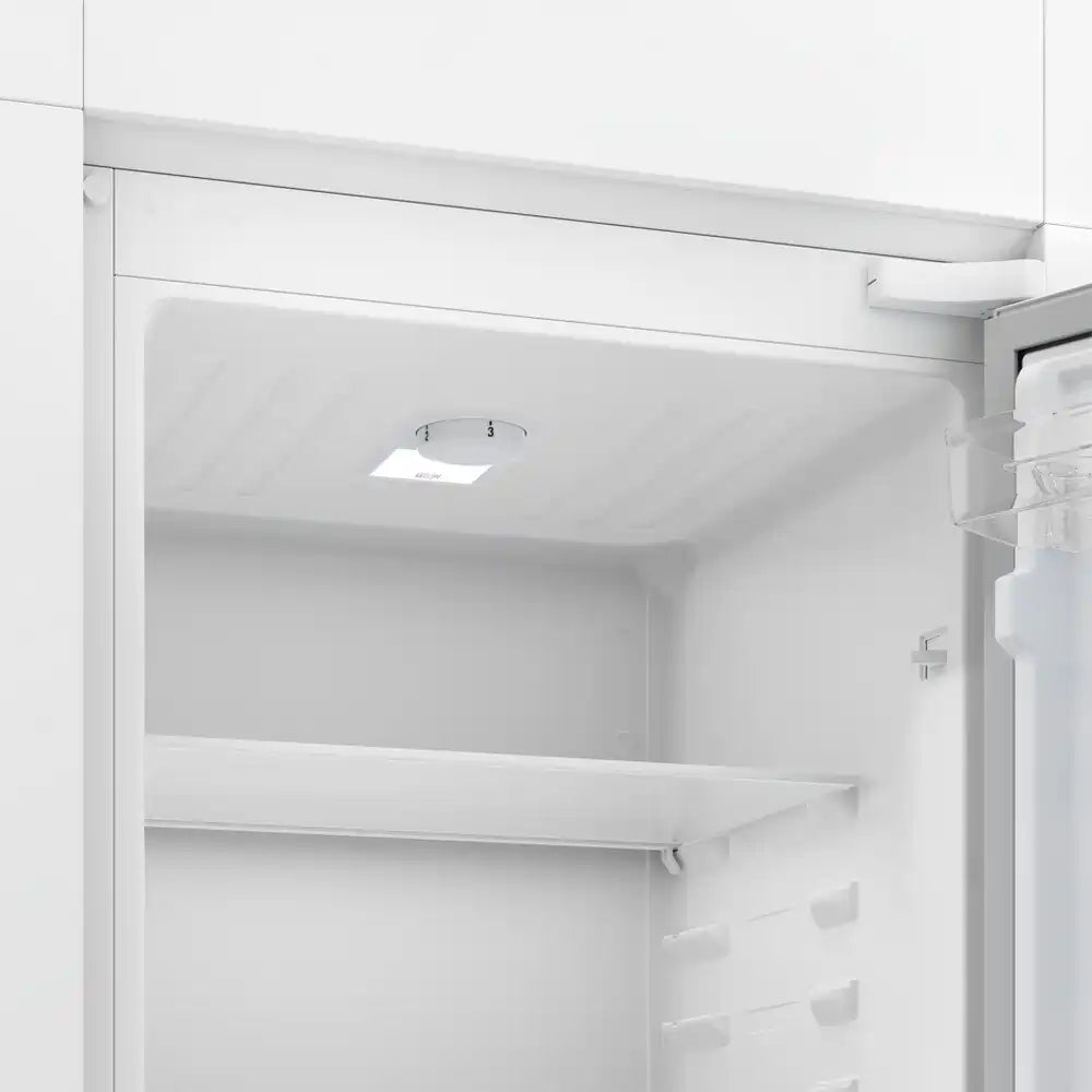 Zenith ZICSD455 54cm 50/50 Manual Integrated Fridge Freezer - White | Atlantic Electrics