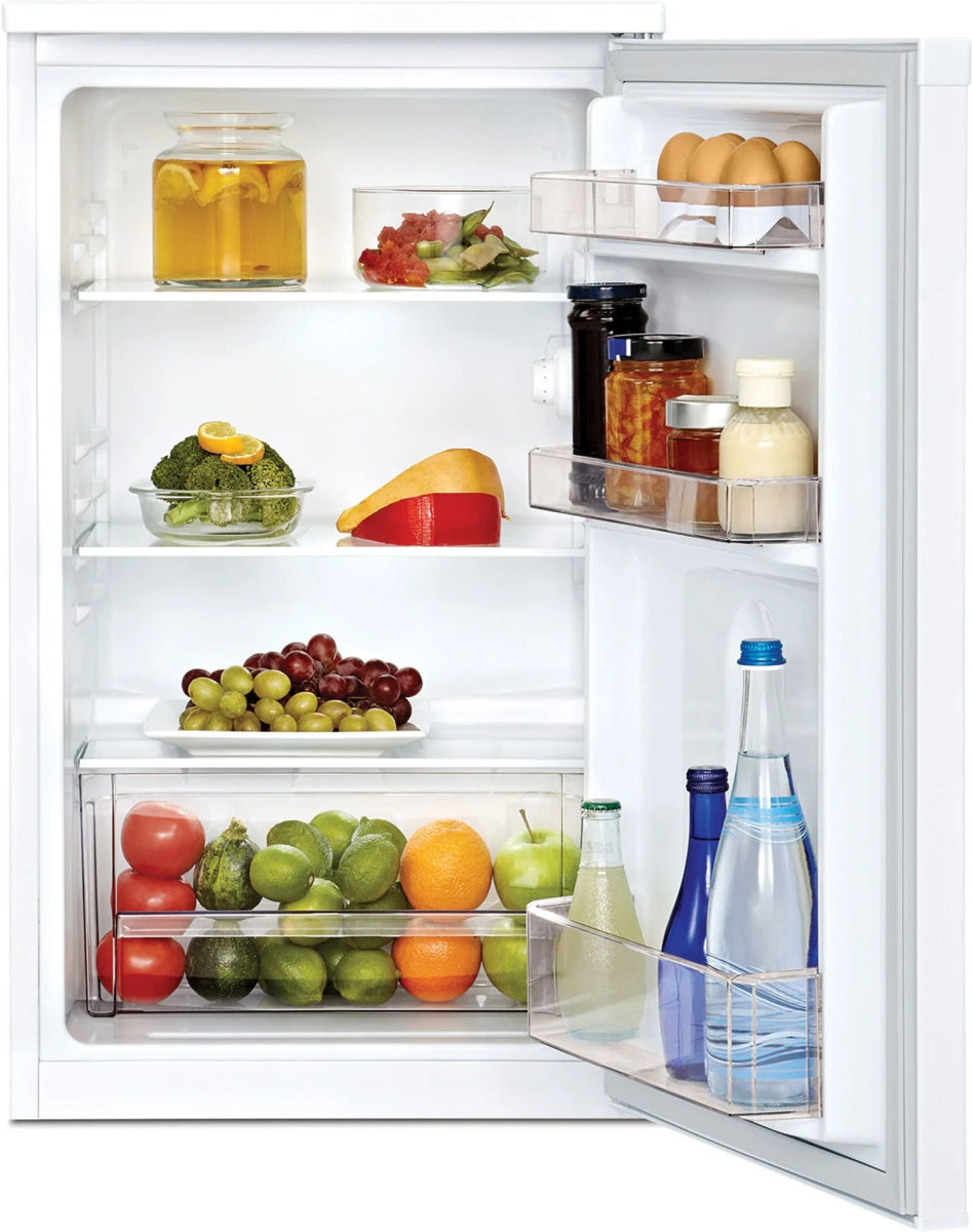 Zenith ZLS4481W 47.5cm Undercounter Larder Fridge in White | Atlantic Electrics