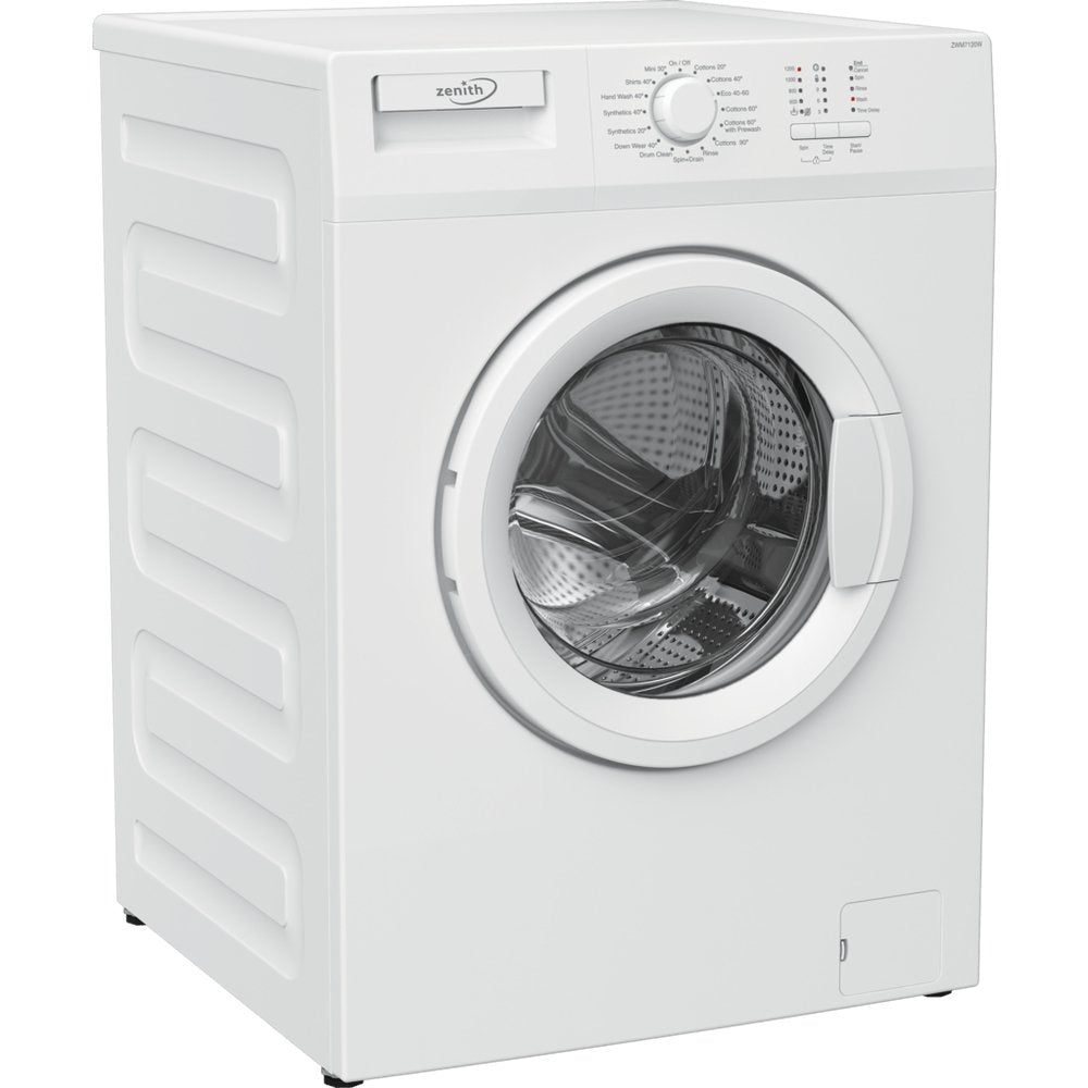 Zenith ZWM7120W 7kg 1200 Spin Slim Depth Washing Machine White | Atlantic Electrics