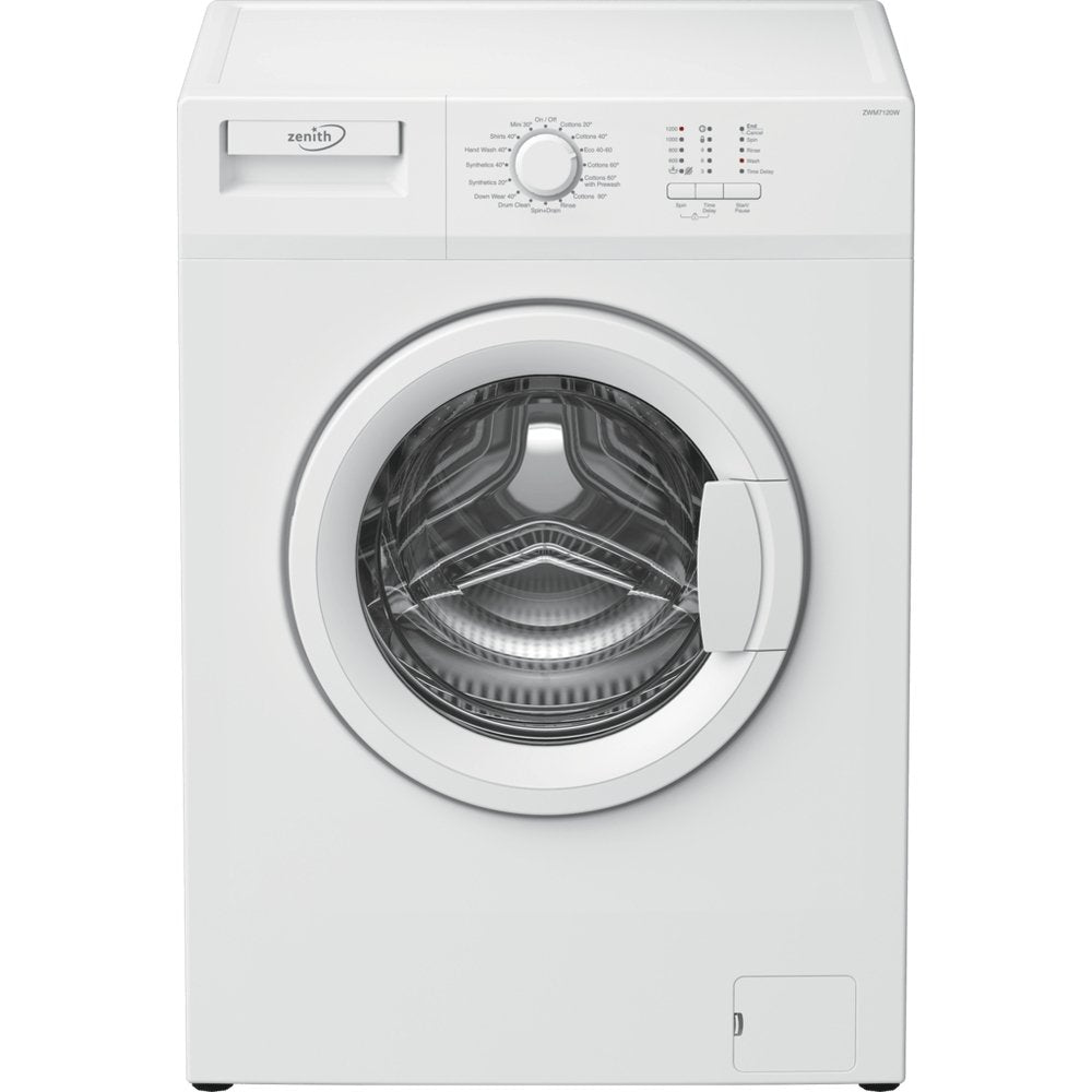 Zenith ZWM7120W 7kg 1200 Spin Slim Depth Washing Machine White | Atlantic Electrics