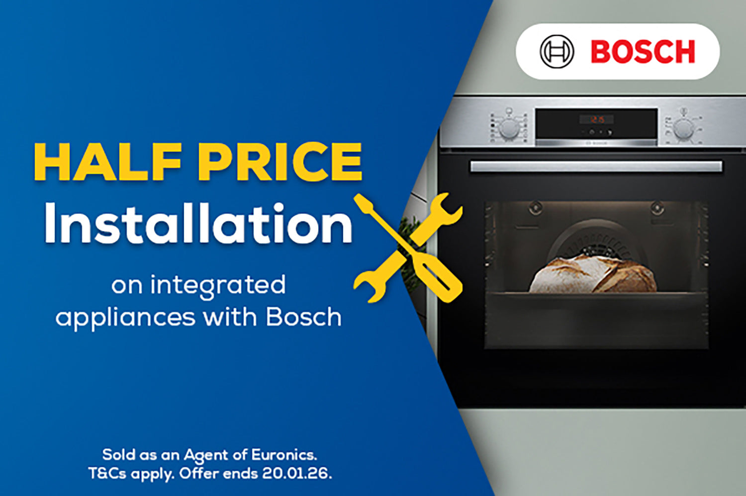 Bosch Integrated Appliances: Get Half-Price Installation for a Limited Time Only!