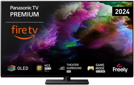 Panasonic TV55Z85AEB (2024) OLED HDR 4K Ultra HD Smart Fire TV, 55 inch with Freely & Dolby Atmos, Black