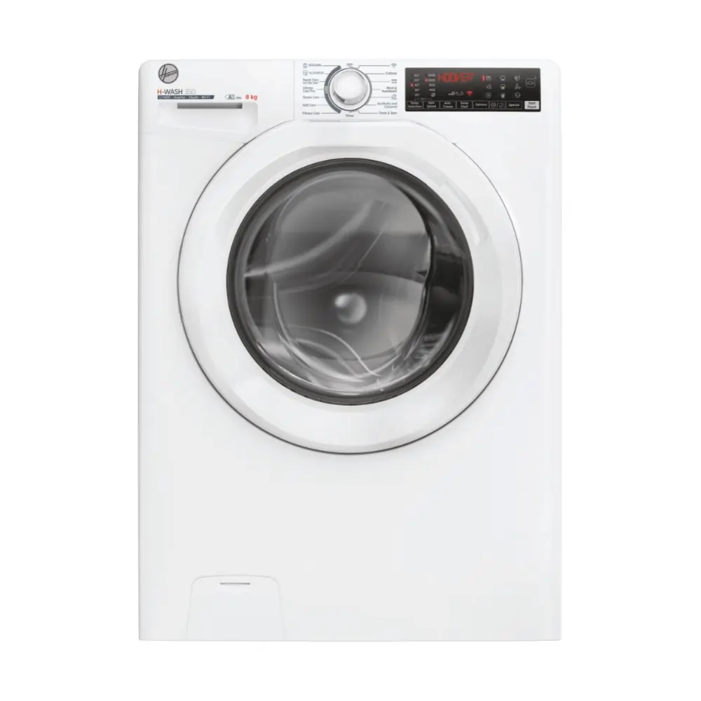 Hoover H3WPS486TAM6-80 8kg 1400 Spin Wi-Fi Washing Machine, White - 73932004655477 