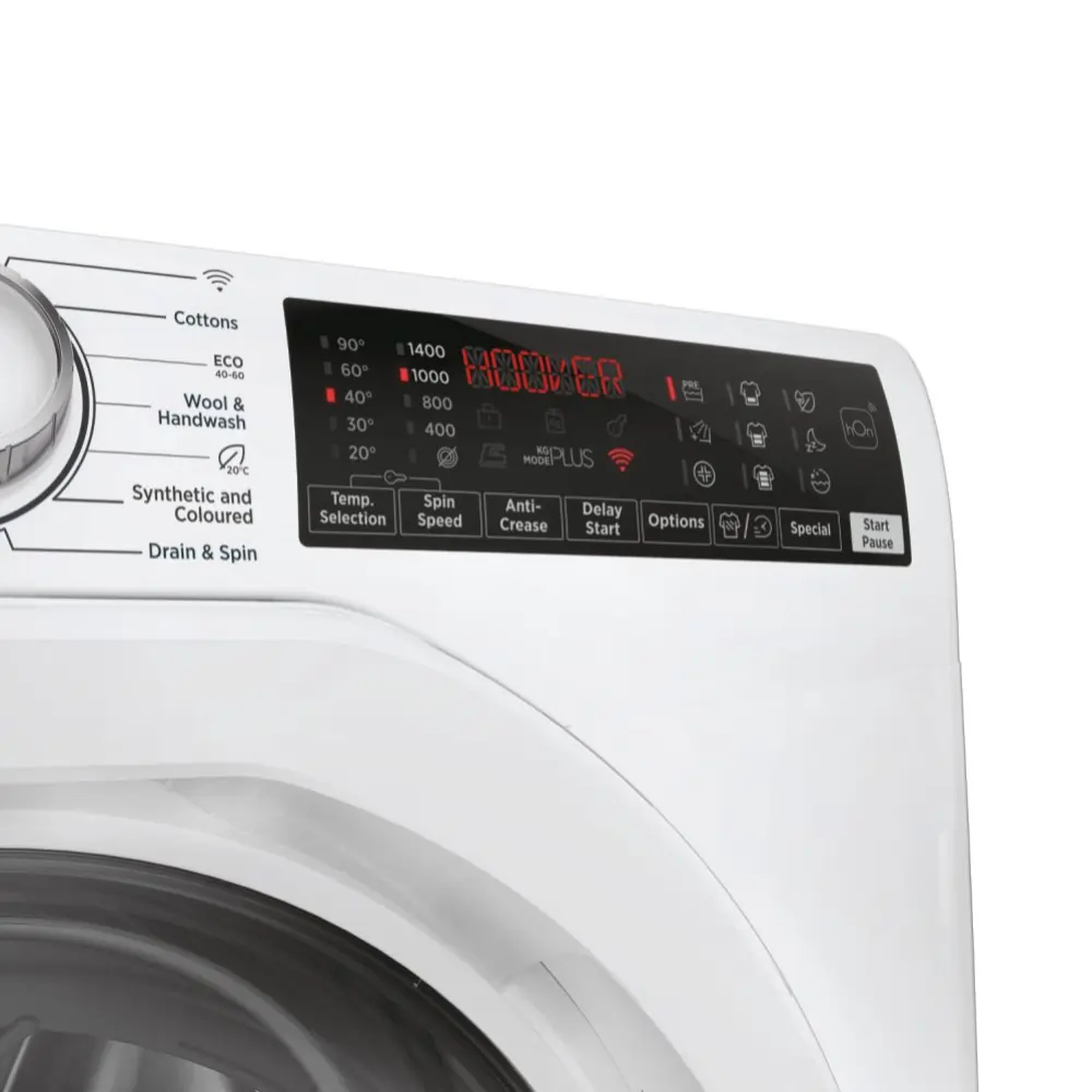 Hoover H3WPS486TAM6-80 8kg 1400 Spin Wi-Fi Washing Machine, White - 73932004688245 