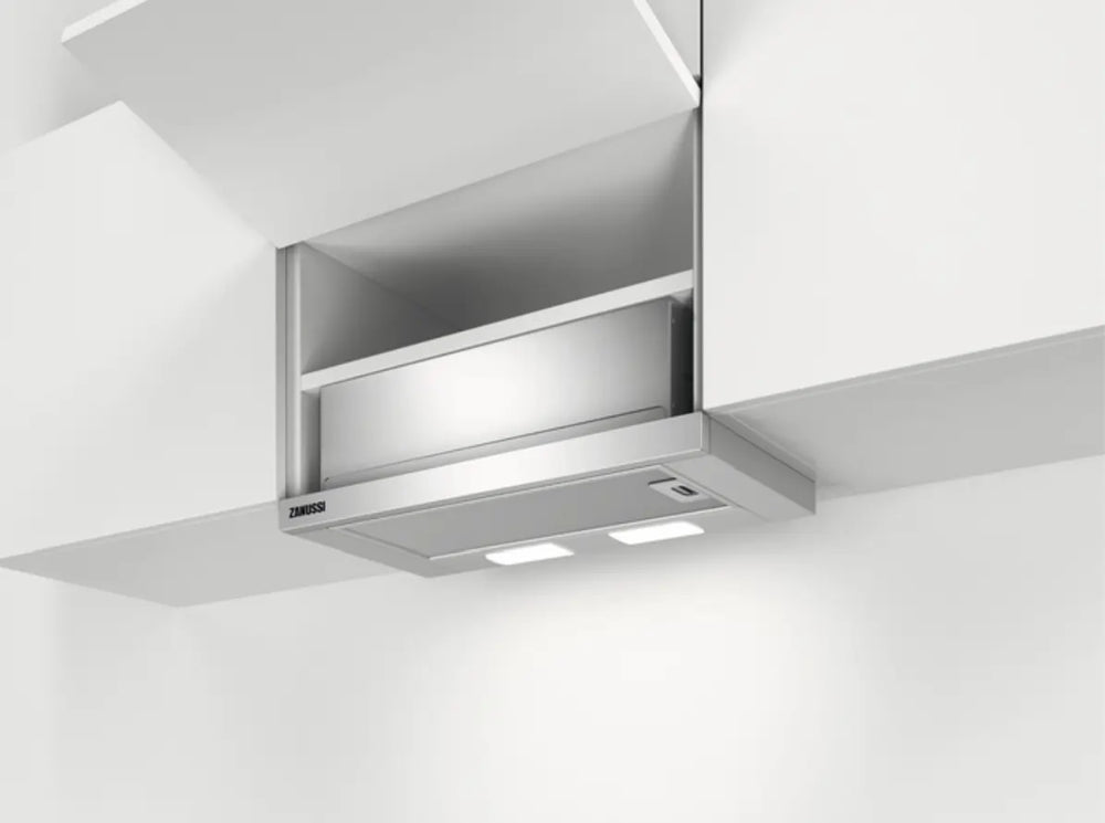 Zanussi ZFP316S 60Cm Integrated Telescopic Pull-Out Cooker Hood, Stainless Steel - 73772383928693 