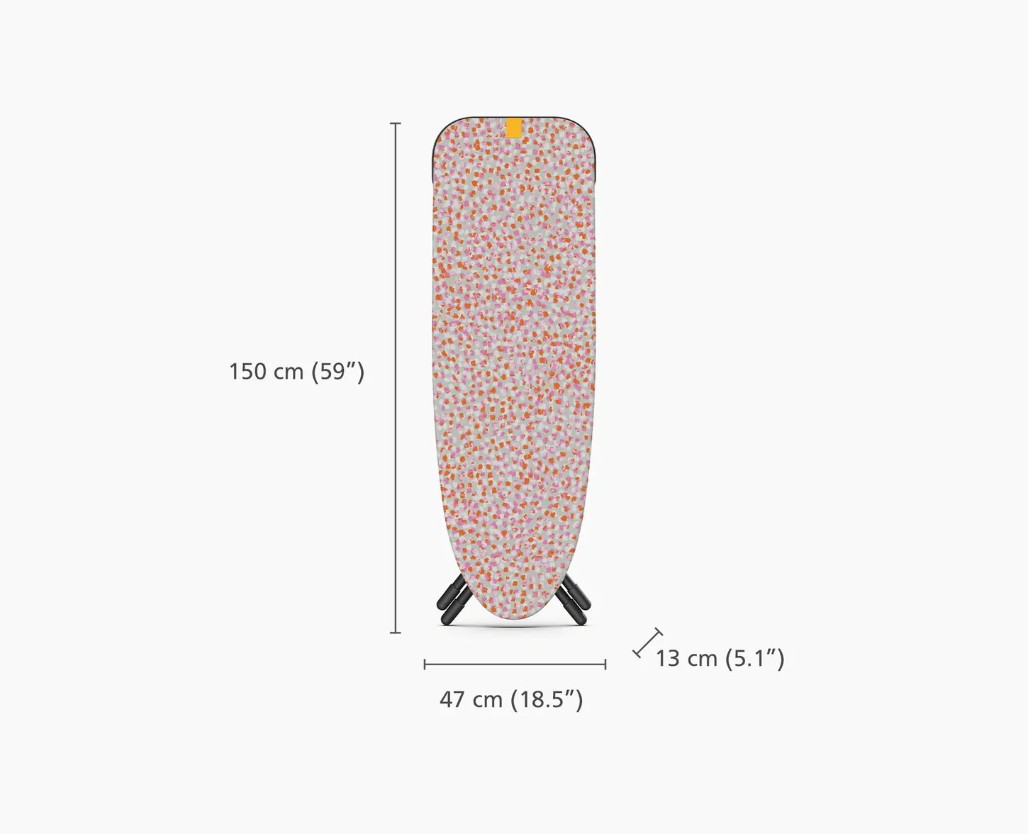 Joseph Joseph 50029 Glide Max 135cm Easy-store Ironing Board, Peach Blossom